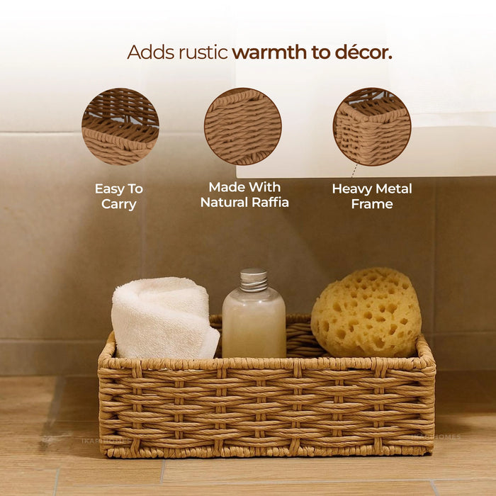 Nestique Raffia Basket – Compact