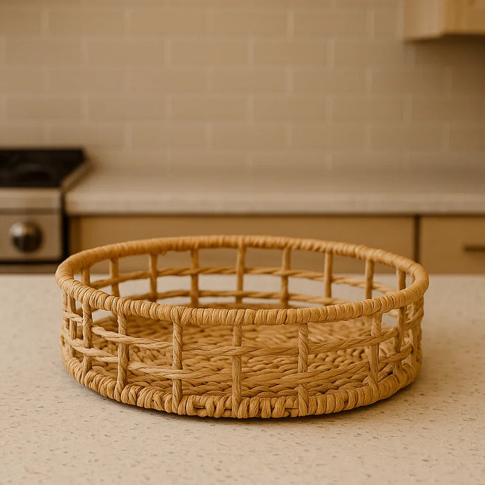 Nestique Raffia Basket – Round