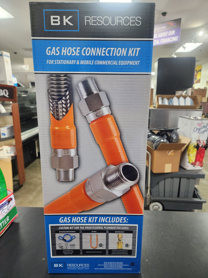 New 3/4" X 60" Gas Hose Connector Kit 2 - Falcon Restaurant Supply - 3