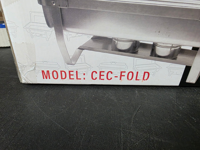 New ABC CEC-FOLD Full Size 8 Qt. Stainless Steel Economy Chafer Set - TH5