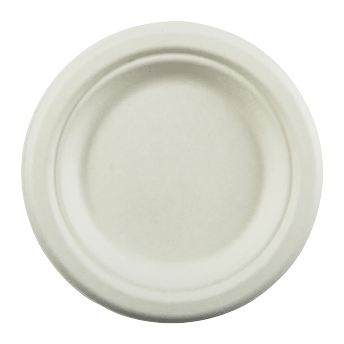 New ACR PrimeWare 6" Round Disposable Fiber Dinner Plates (PL - 06) 1000/Case - Falcon Restaurant Supply - 1