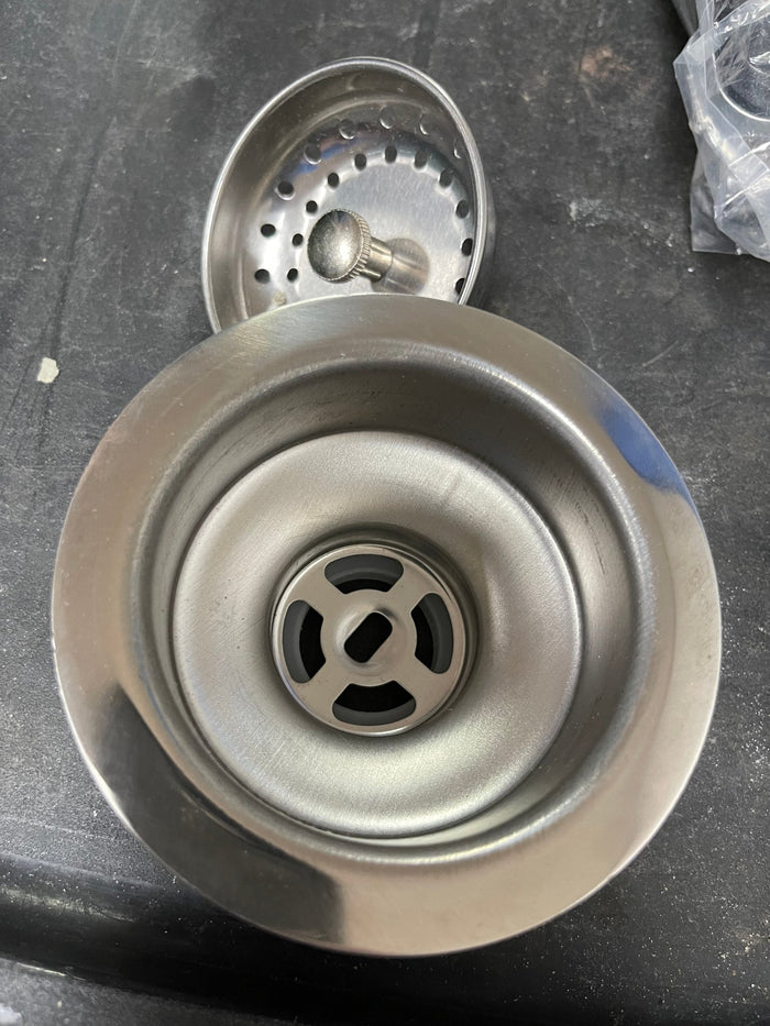 New ADVANCE TABCO K - 6 Sink Drain 4 1/2" Stainless Steel Threaded - Falcon Restaurant Supply - 1