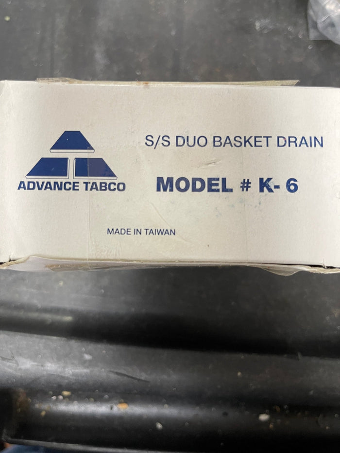 New ADVANCE TABCO K - 6 Sink Drain 4 1/2" Stainless Steel Threaded - Falcon Restaurant Supply - 4
