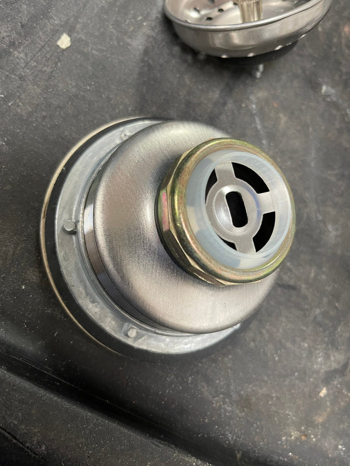 New ADVANCE TABCO K - 6 Sink Drain 4 1/2" Stainless Steel Threaded - Falcon Restaurant Supply - 6
