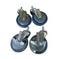 New Atosa CSTEA - 2 - 016 Caster Set, 5" H, 1 - 1/2" Expanding Stem Caster Kit (Set of 4) - Falcon Restaurant Supply - 1