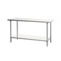 New Atosa SSTW - 2460 Stainless Steel Work Table with Undershelf (60" x 24" x 34") - Falcon Restaurant Supply - 1