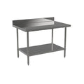 New Atosa ST2448ECB4 48" x 24" Stainless Steel Work Table with 4" Backsplash