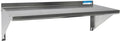 New BK Resources BKWSE - 1624 16" X 24" Stainless Steel T - 430 18 Ga Wall Shelf - Falcon Restaurant Supply - 1