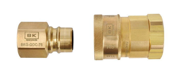 New BKG - QDC - 75 | 3/4" Quick Disconnect Gas Fitting - Falcon Restaurant Supply - 1