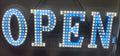 New Blue & White Themed LED Open Sign - Falcon Restaurant Supply - 1