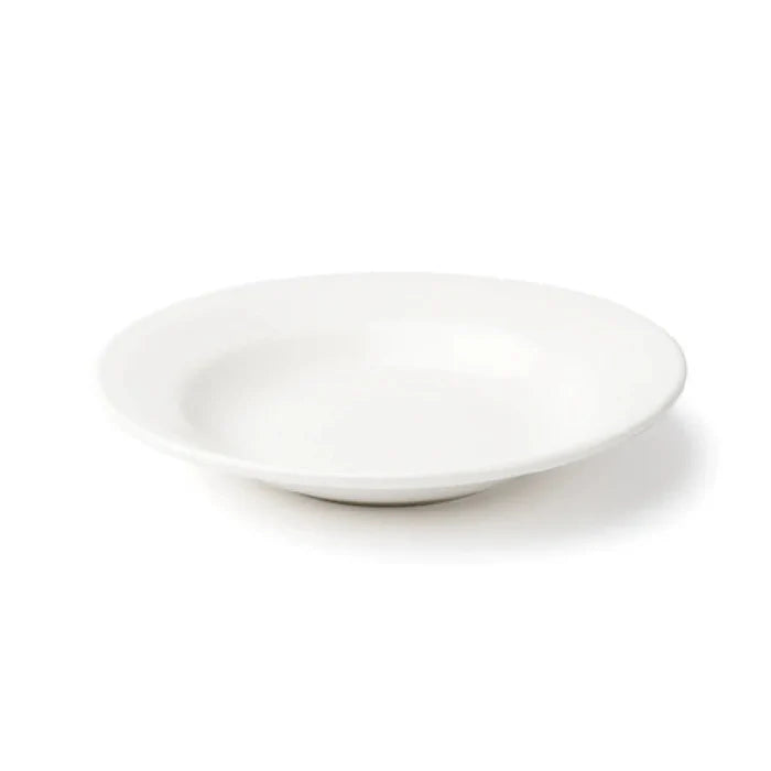 New Browne FOUNDATION Rimmed Bowl, Round, 250ml/8.5 floz, 9.25, Porcelain - Falcon Restaurant Supply - 1