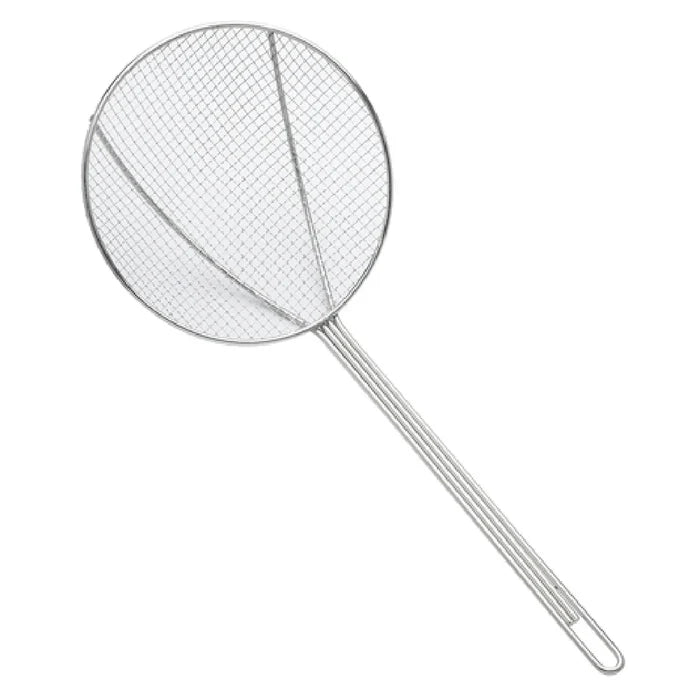 New Browne Nickel - Plated Square Mesh Skimmer (9" Bowl) (1309T) - Falcon Restaurant Supply - 1