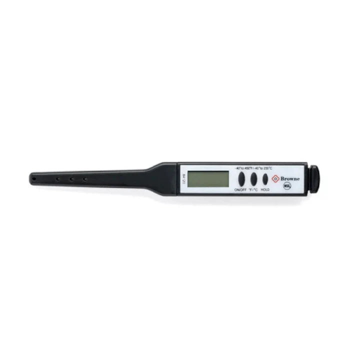 New Browne Pocket Thermometer - Thin Tip (84120) - Falcon Restaurant Supply - 1