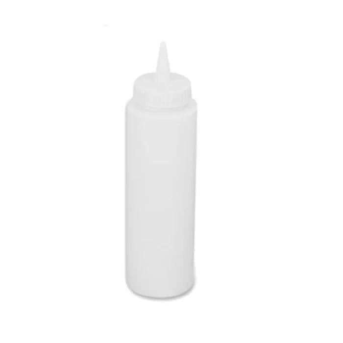 New Browne Squeeze Bottle Dispenser 8oz Clear Single (1102) - Falcon Restaurant Supply - 1