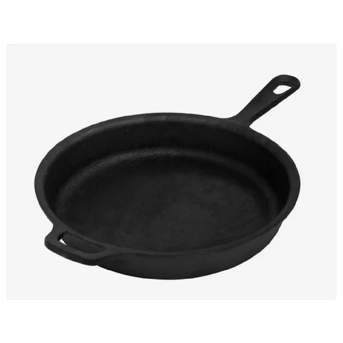 New Browne THERMALLOY Cast Iron Skillet 12" 30.5 cm Preseasonned (573732) - Falcon Restaurant Supply - 1