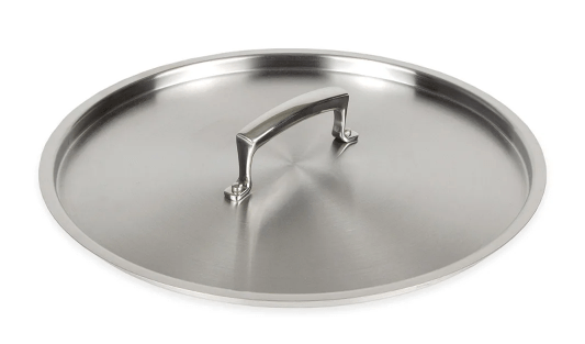New Browne THERMALLOY Cover, 28cm, Stainless (5724128) - Falcon Restaurant Supply - 2