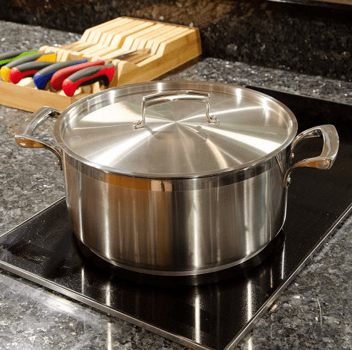 New Browne THERMALLOY Cover, 28cm, Stainless (5724128) - Falcon Restaurant Supply - 5