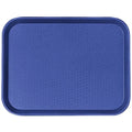 New Cambro 1216FF186 12" x 16" Navy Blue Fast Food Serving Tray - 24/Case - Falcon Restaurant Supply - 1