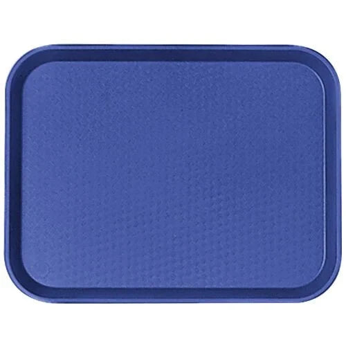 New Cambro 1216FF186 12" x 16" Navy Blue Fast Food Serving Tray - 24/Case - Falcon Restaurant Supply - 1