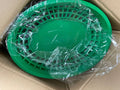 New Case of 48 Subway Green Oval Plastic Food Serving Baskets 12"x 9" - Falcon Restaurant Supply - 1