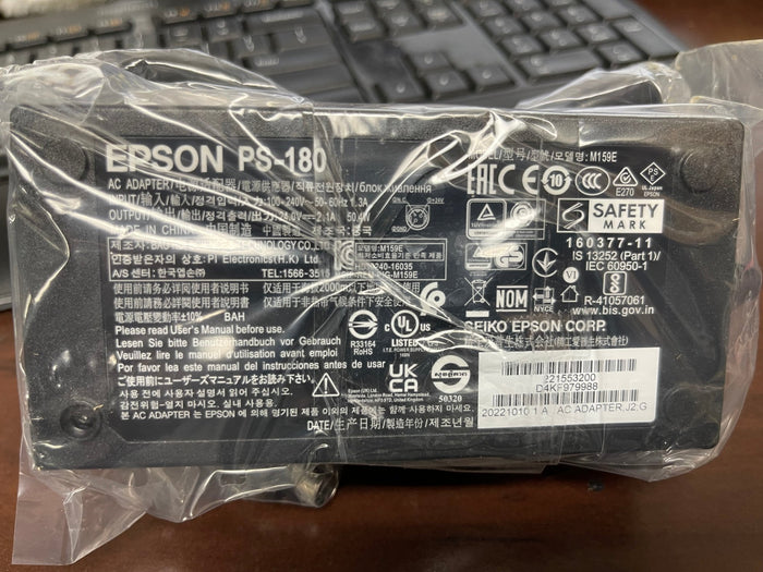 New Epson PS - 180 24V POS Receipt Printer DC Power Supply Cord - Falcon Restaurant Supply - 1