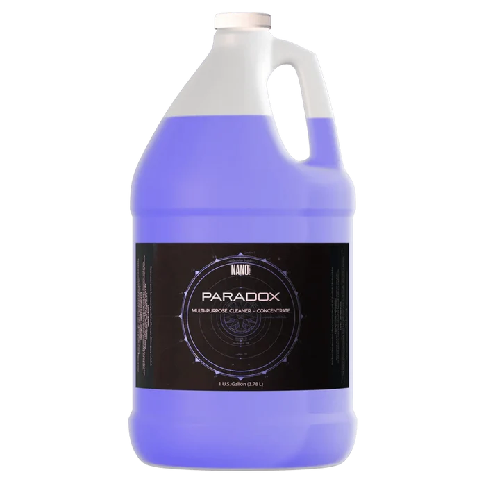Gallon container of Paradox multi-purpose cleaner at Falcon Restaurant Supply.