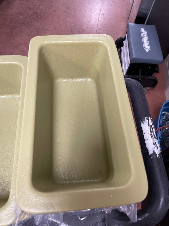 New G.E.T. Bugambilia Green Resin Coated Aluminum Salad Bar Deli Buffet Bowl - Falcon Restaurant Supply - 1