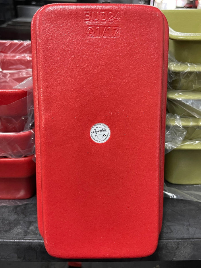 New G.E.T. Bugambilia Red Resin Coated Aluminum Salad Bar Deli Buffet Bowl - Falcon Restaurant Supply - 4