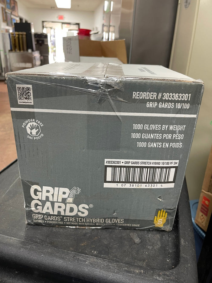 New Grip Gards Gloves Stretch Clear Small, PK1000 Case - Falcon Restaurant Supply - 3