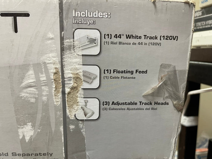 New Lithonia Lighting Series Track Kit 44" 3 - Light Matte White LED Linear Track Lighting Kit - Falcon Restaurant Supply - 3