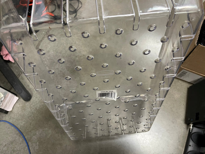 New Rubbermaid 3322 Colander for Food Boxes - Clear 26" x 18" x 8" - Falcon Restaurant Supply - 2