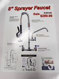 New Sprayer Faucet 8" 25" Sprayer - Falcon Restaurant Supply - 1