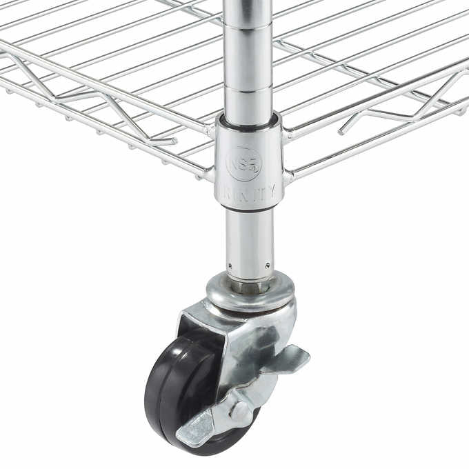 New TRINITY Basics EcoStorage 5 - Tier Metal Shelving Rack - Falcon Restaurant Supply - 3