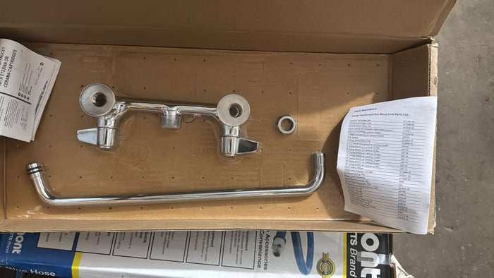 New T&S 5F-8WLX18 Splash Mount Sink Faucet w/ 18" Swing Nozzle - TH1