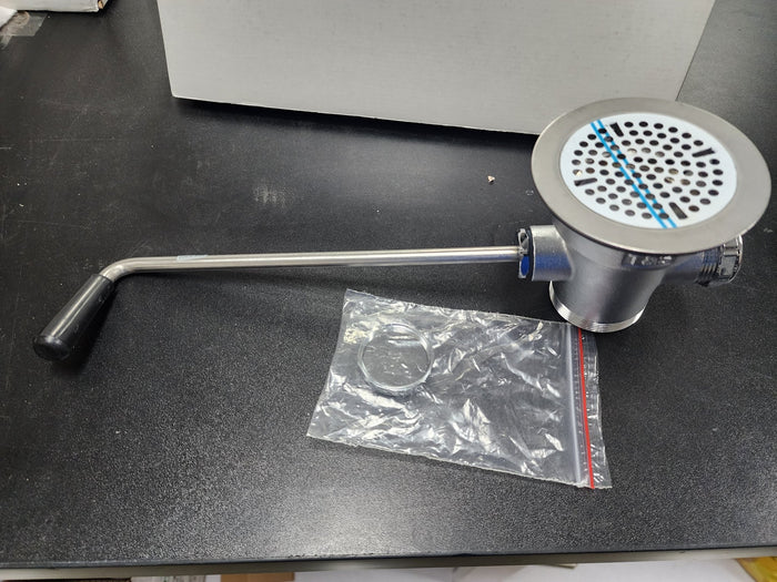 New T&S B - 3942 Twist Waste Valve, 3" Sink Opening, 2" Drain Outlet - Falcon Restaurant Supply - 2
