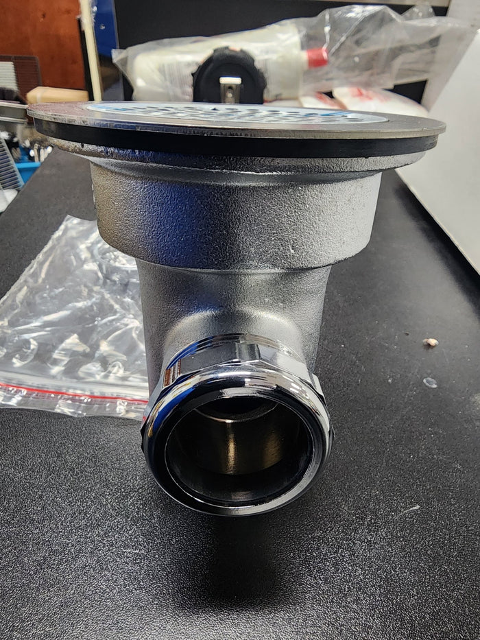 New T&S B - 3942 Twist Waste Valve, 3" Sink Opening, 2" Drain Outlet - Falcon Restaurant Supply - 4
