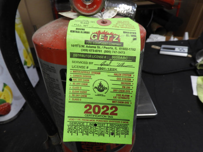 New Unused Sentry SY - 1014 Dry Chemical Portable Fire Extinguisher 10lb 2019 C IP - Falcon Restaurant Supply - 3