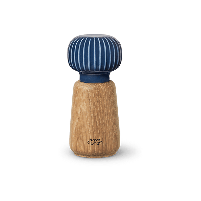 Oak & Ceramic Spice Grinder - Kähler - Hammershøi - 5.7"