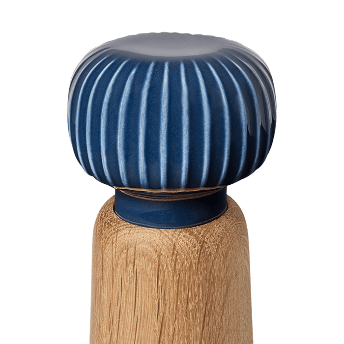 Oak & Ceramic Spice Grinder - Kähler - Hammershøi - 5.7"