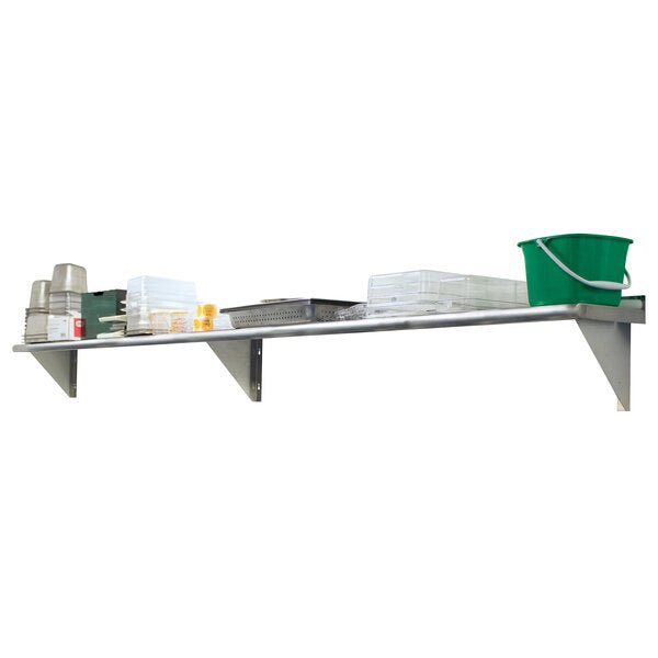 New Advance Tabco WS - 15 - 36 - 16 15" x 36" Wall Shelf - Stainless Steel - Falcon Restaurant Supply - 1