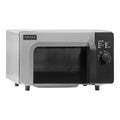 New Amana RMS10DSA Stainless Steel Commercial Microwave with Dial Controls - 120V, 1000W - Falcon Restaurant Supply - 1