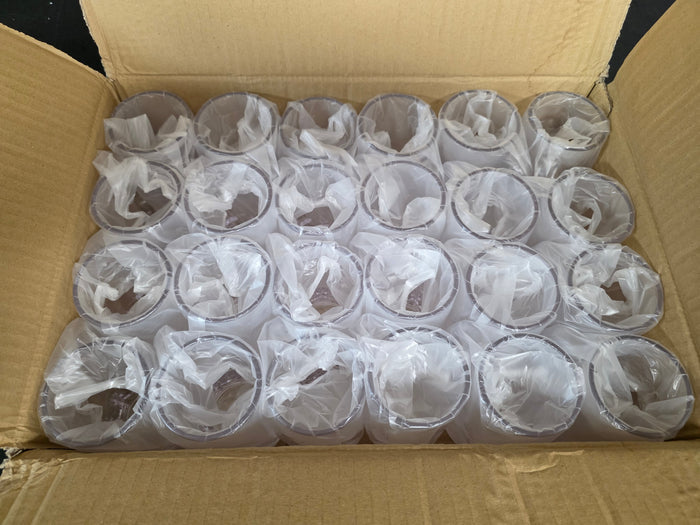 Old Stock GET Enterprises 00082-SAN-CL Plastic 10oz Beer Mugs - 2 Dozen/Case