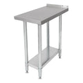 New John Boos EFT8 - 3018SSK Filler Table - 30x18"L, 1 1/2" Backsplash - Falcon Restaurant Supply - 1