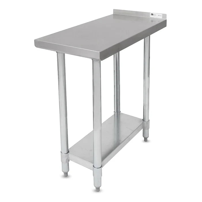 New John Boos EFT8 - 3018SSK Filler Table - 30x18"L, 1 1/2" Backsplash - Falcon Restaurant Supply - 1