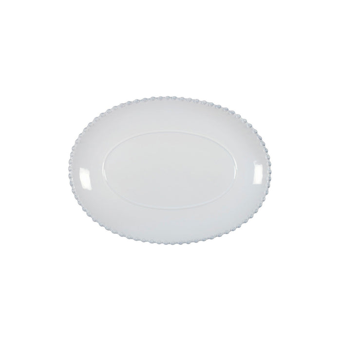 Pearl White 13" Oval Platter