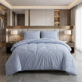 Platinum King Cotton Washable Duvet Cover Set
