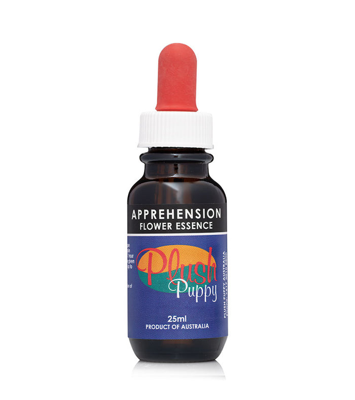 Plush Puppy Apprehension Flower Essence Drops amber dropper bottle, 25ml
