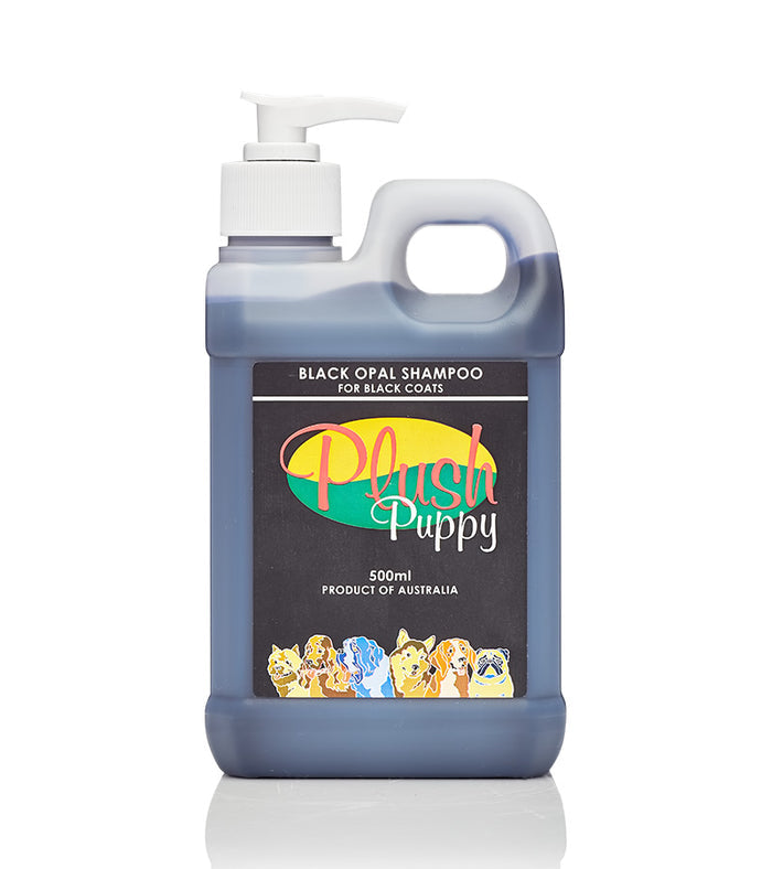 Plush Puppy Black Opal Shampoo for Black Coats pump bottle, 500ml