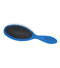 Blue Plush Puppy round tip pin brush with black cushioned pad