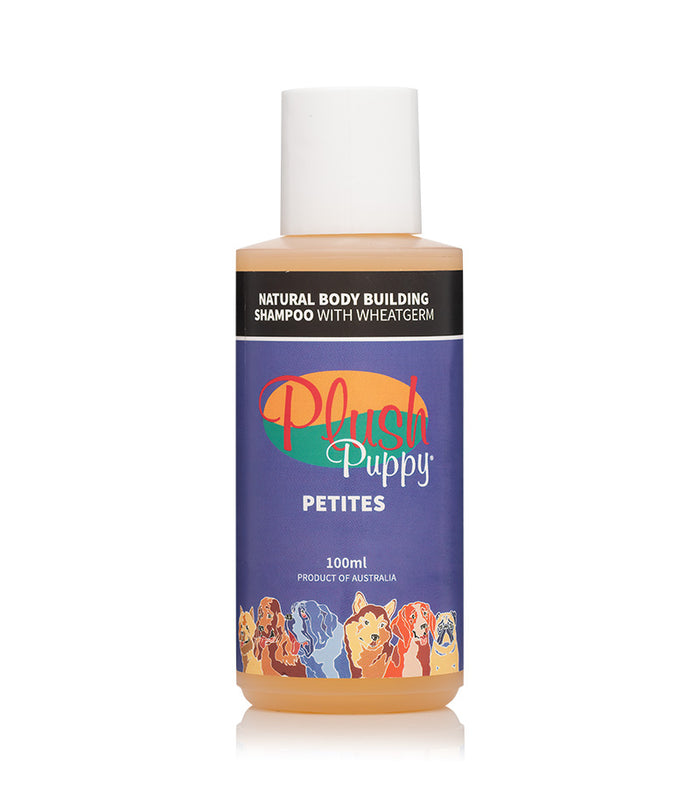 Plush Puppy Natural Body Building Shampoo with Wheatgerm Petites bottle, 100ml